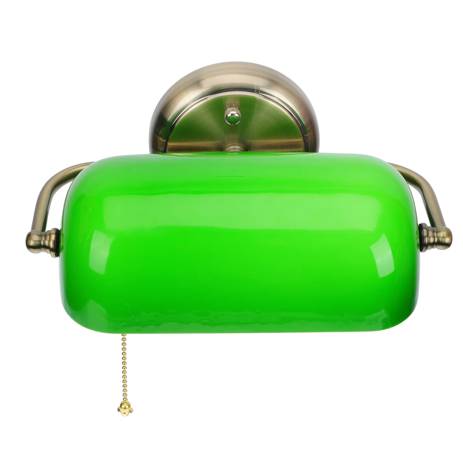 

Wall Lamp Vintage Green Zipper Light Glass Bedside Metal Sconces Lights