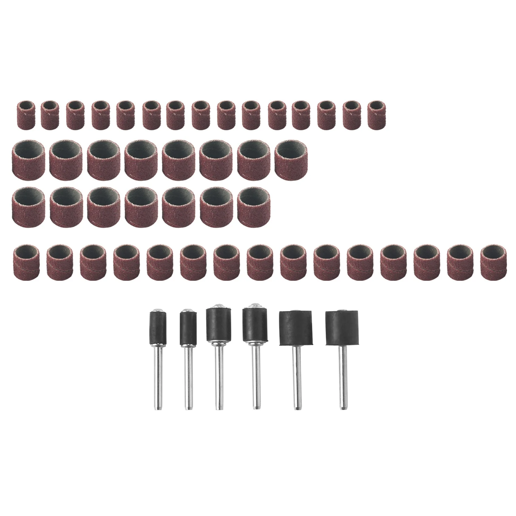 Комплект шлифовального барабана Jumbo 51 шт. — подходит для Dremel включает резиновые
