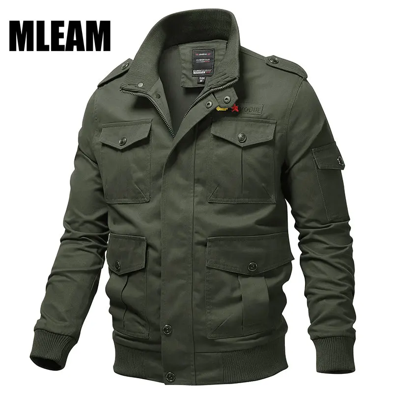 

Однотонная бейсбольная куртка для мужчин, повседневная мужская куртка-бомбер с воротником-стойкой, осенние высококачественные приталенные куртки, мужская одежда