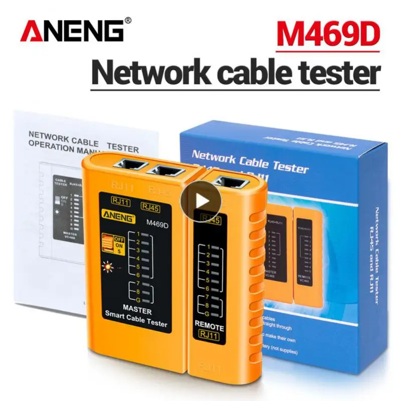 

Cat5 Connection Line Detector Network Cable Tester Double-twisted Cables Repair Rj45 Rj11 Rj12 Cable Lan Testers Networking Tool