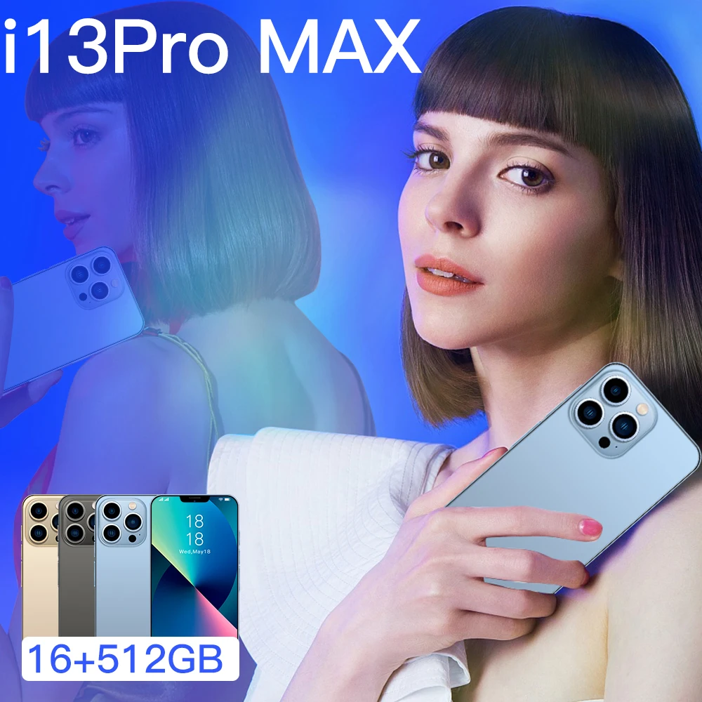

I13 pro Max смартфон, экран 6,7 дюйма, 16 ГБ + 512 Гб, Android 11
