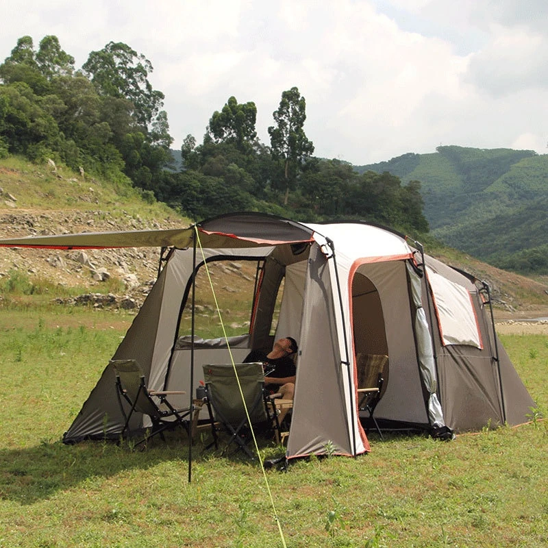 

Палатка для кемпинга на 4-8 человек, два зала, один зал, уличная палатка, двойная ветрозащитная палатка
