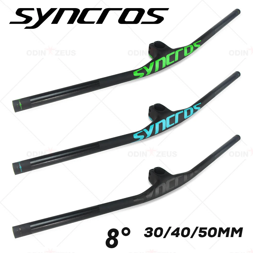 

SYNCROS 8 Degree 30/40/50mm MTB Full Carbon Fiber Mountain Bike Integrated Handlebar FRASER IC SL 28.6mm Bicycle Accessories