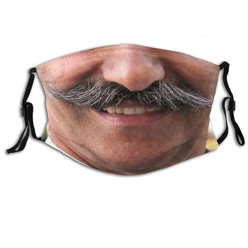 

Halloween Cosplay Funny Mouth Mask For Man Woman Washable Reusable Printed Mask Windproof Breathable Masque Mascarillas
