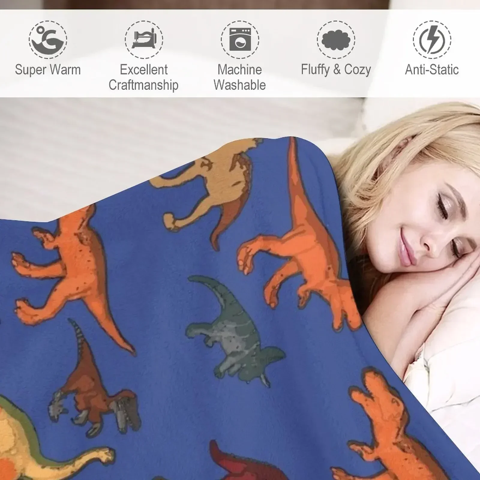 Классический дизайн динозавра пледы пушистое одеяло тонкие мягкие одеяла для