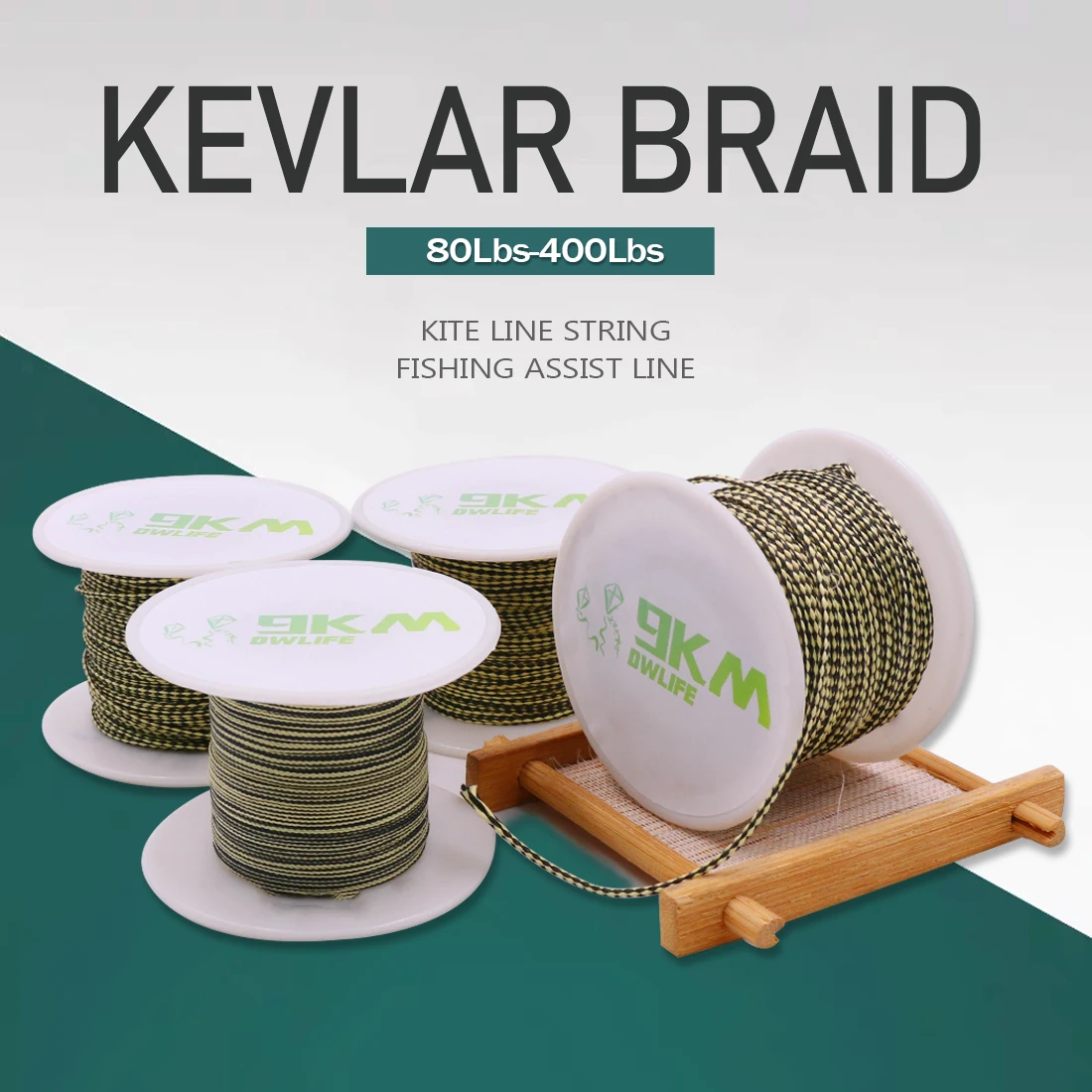

Леска плетеная DWLIFE 80lb-400lb, 9 км, кевларовая леска для воздушного змея, пляжного отдыха, летающего кевларового змея, для кемпинга