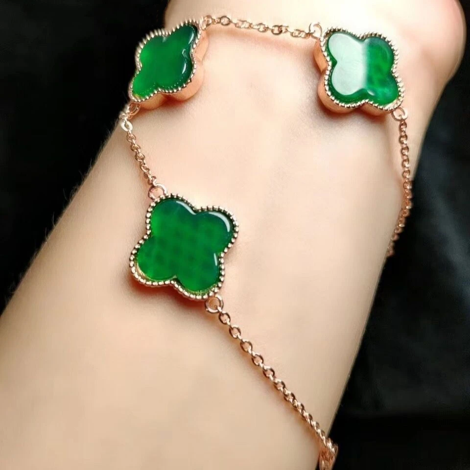 Ожерелье браслет и серьги из натурального серебра 925 пробы с имперским изумрудом