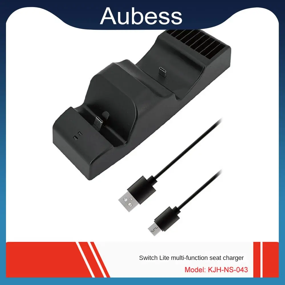 

116.6 Grams Plug And Play Charger With Card Slot Run Smoothly Game Component Not Stuck Charger Bracket Charging Base Black