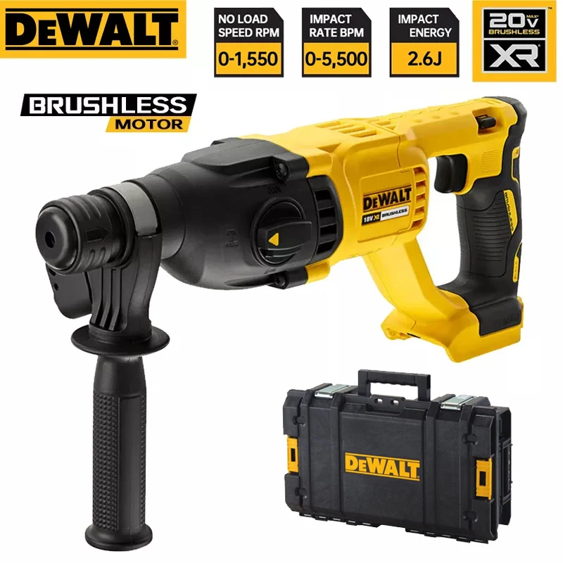 

Dewalt Brushless Rotary Hammer DCH133 20V MAX XR Variable Speed Multifunctional Industrial Rechargeable Impact Drill Power Tools
