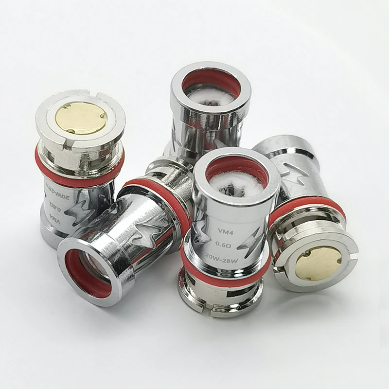 

5pcs Replacement Coil VM4 0.6ohm For VOOPOO VINCI /VINCI R /VINCI X /VINCI AIR /DRAG S /DRAG X /NAVI /PnP 22&20