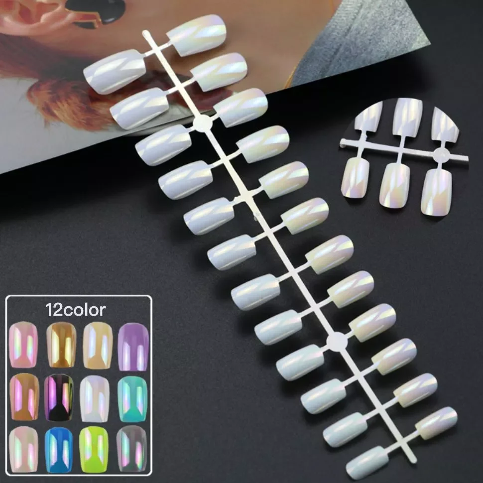 

Новинка в маникюрном салоне, длинный гроб, накладные ногти, накладные ногти, искусственные ногти с дизайном для наращивания