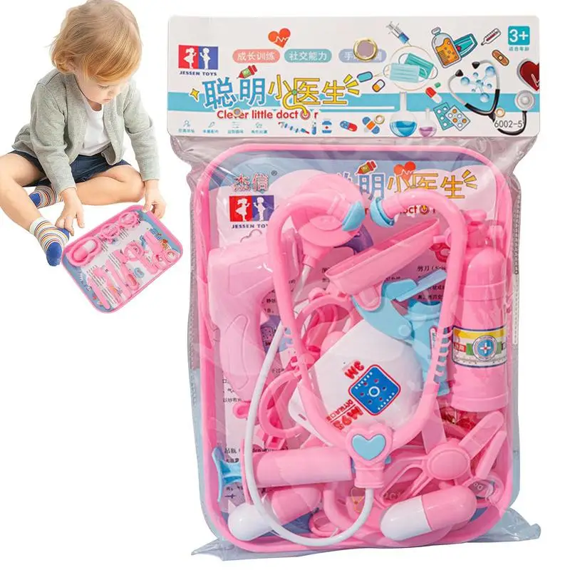 

Doctor Set For Kids Pretend Play Toys With Stethoscope And Medical Carry Case For Kids Dr Pretend And Play Medical Equipment For