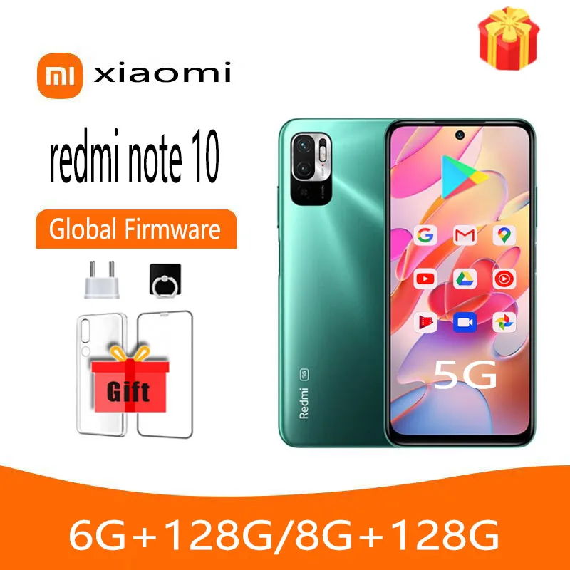 Xiaomi-Redmi Note 10 5G Smartphone, Global Version, Dimensity 700, 90Hz Display, 48MP Camera, 5000mAh