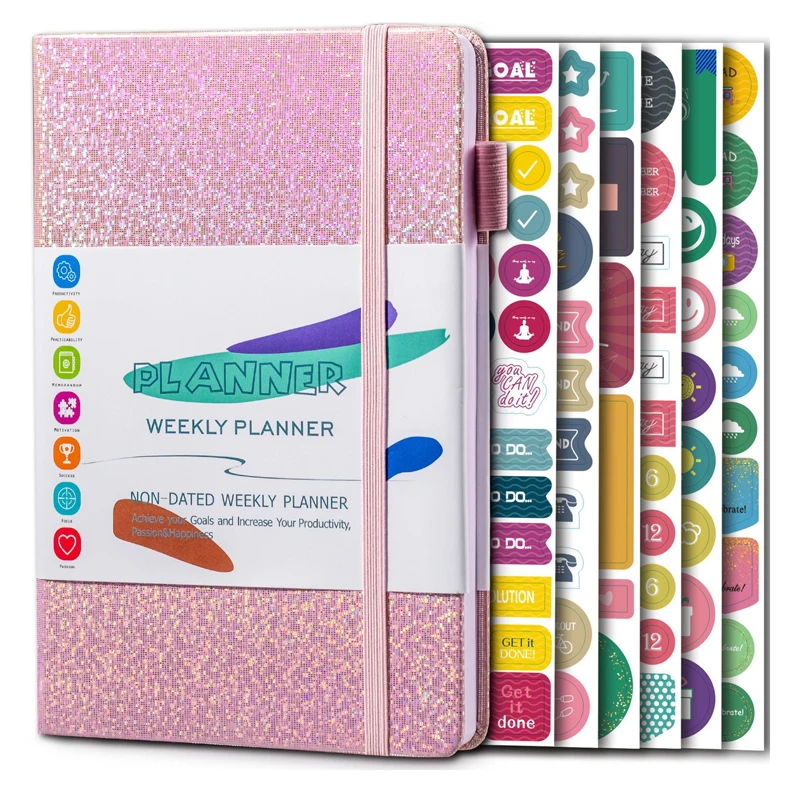 

2023 A5 Agenda Planner Notebook Diary Weekly Planner Goal Habit Schedules Journal Notebooks For School Stationery Office