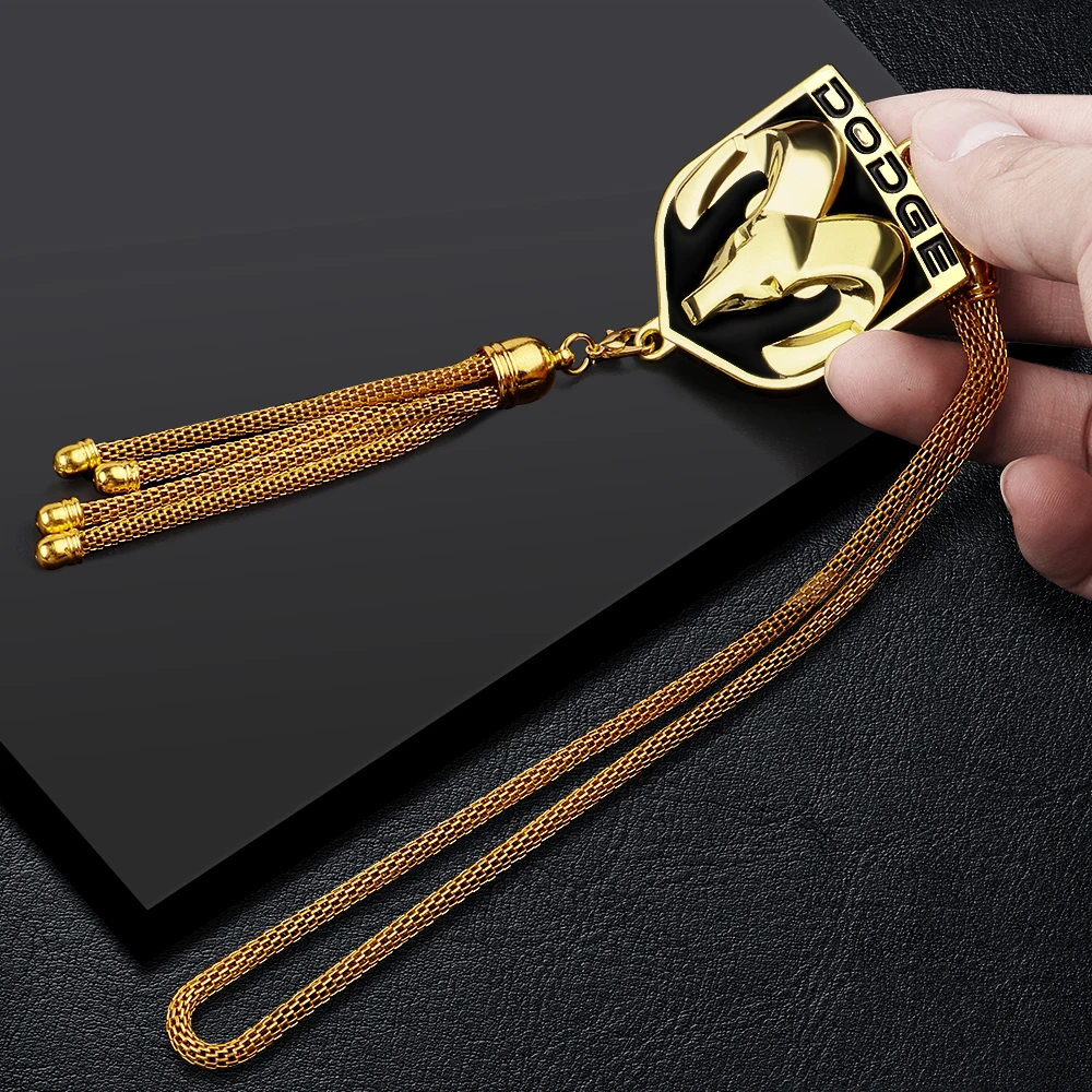 

1PCS Car Styling Rear View Mirror Pendant Hanging Ornaments Decoration For Dodge Challenger RAM 1500 Charger Avenger Caliber