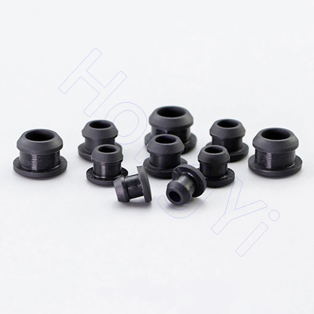 Полые 12 5 мм до 30 черные силиконовые резиновые заглушки для отверстий заглушка