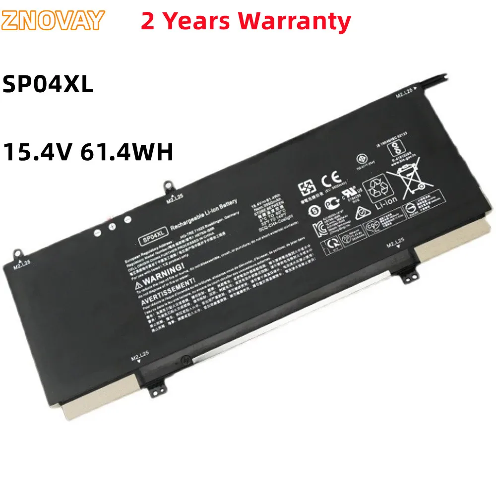 

61.4WH SP04XL Laptop Battery For HP Spectre Chromebook x360 13-AP0000NA AP0050TU 14-DA0011DX HSTNN-OB1B HSTNN-IB8R L28764-005