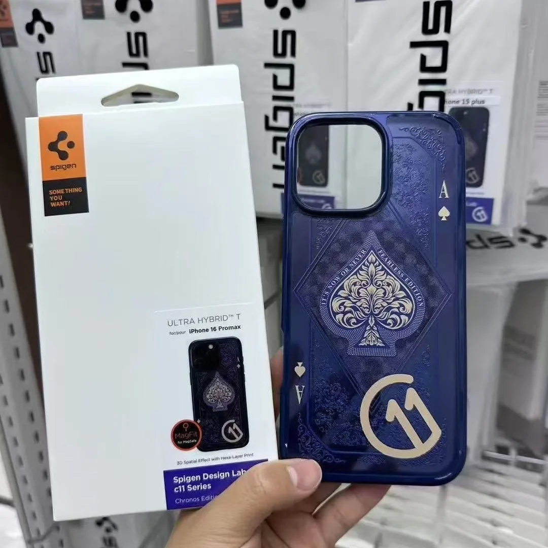 Фото Оригинальный противоударный защитный чехол Spigen для iPhone 16 Pro Max, 14, 13, 12 Pro, Red Peach Technology с магнитной технологией. №3