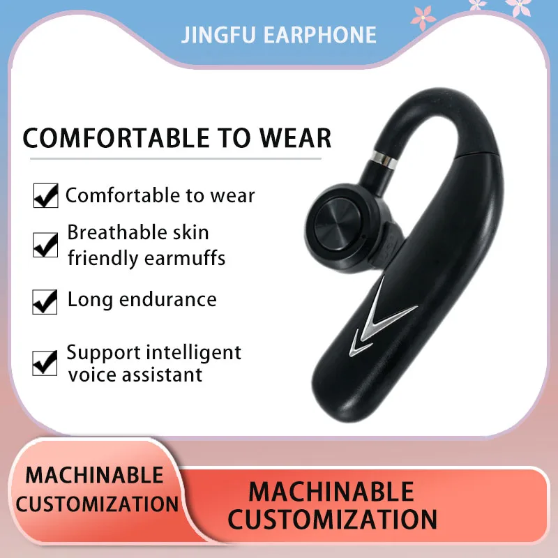 J.Jingfu.F Wireless Bluetooth Smart Headphones In-ear Children's Business Popular Fashion Adult Driving Mobile Phone Universal