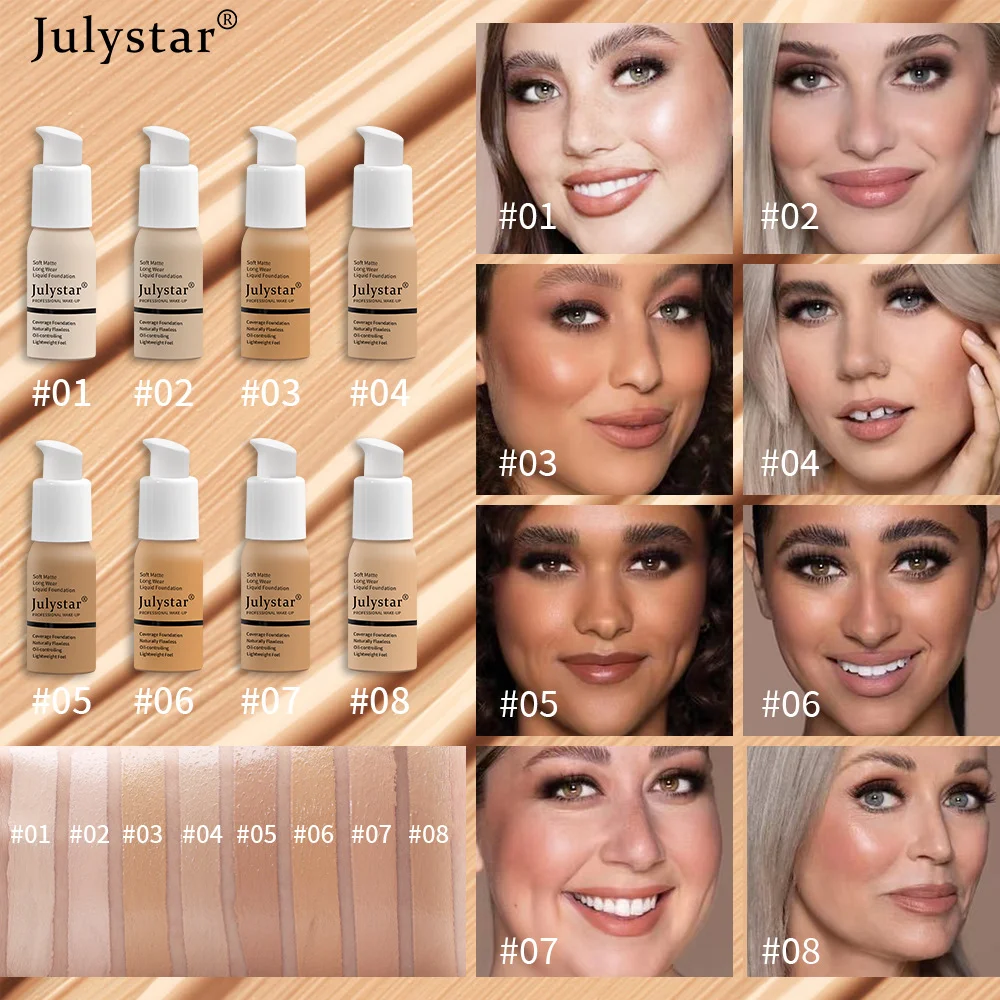 

Oil Control Face Foundation Cream Long Lasting Non-Removal Powder Foundation Matte Moisturizing Primer Cosmetics Women Makeup