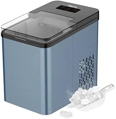 

Upgraded Ice Maker, Premium Countertop Ice Machine 26LBS Daily Ice Making Capacity and Self-Clean Function with Ice Scoop and Ba