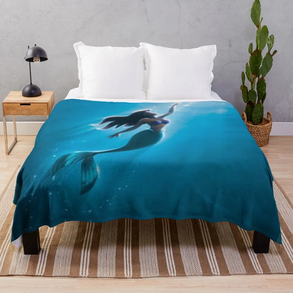 

Little Mermaid Throw Blanket Flannels Blanket Extra Large Blanket