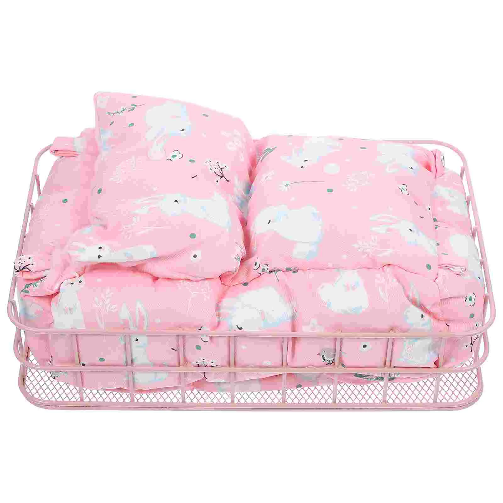 

1 Set of Hamster Sleeping Hammock Pet Cage Hanging Hammock Rat Sleeping Bed With Basket