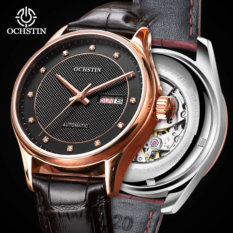 Часы мужские механические с автоматическим механизмом 2024