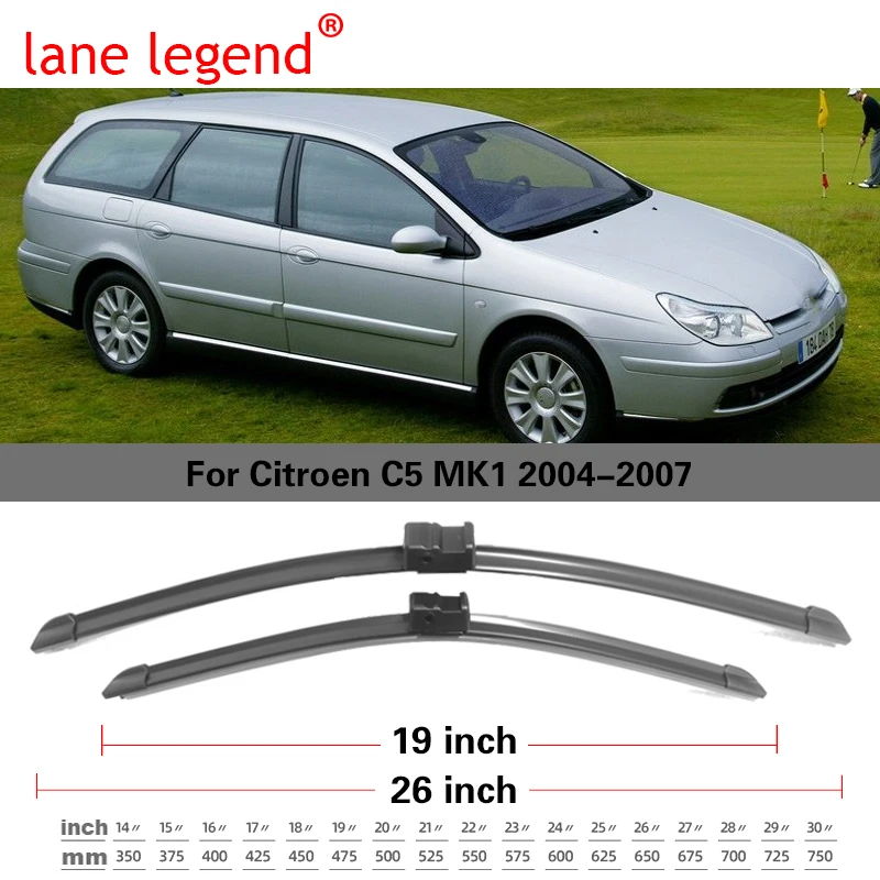 

Передние щетки стеклоочистителя для Citroen C5 MK1 2004-2007, лобовое стекло 26 дюймов + 19 дюймов 2004 2005 2006 2007