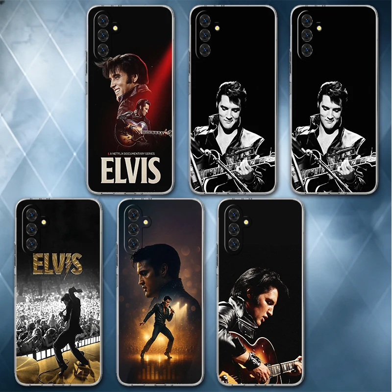 Фото Мягкий чехол для телефона Singer E-Elvis P-Presley для Samsung A57 A17 A56 A16 A55 A15 A54 A14 A53 A13 A52 A12 A37 A36 A35 A34 A33 A26 A25 №1