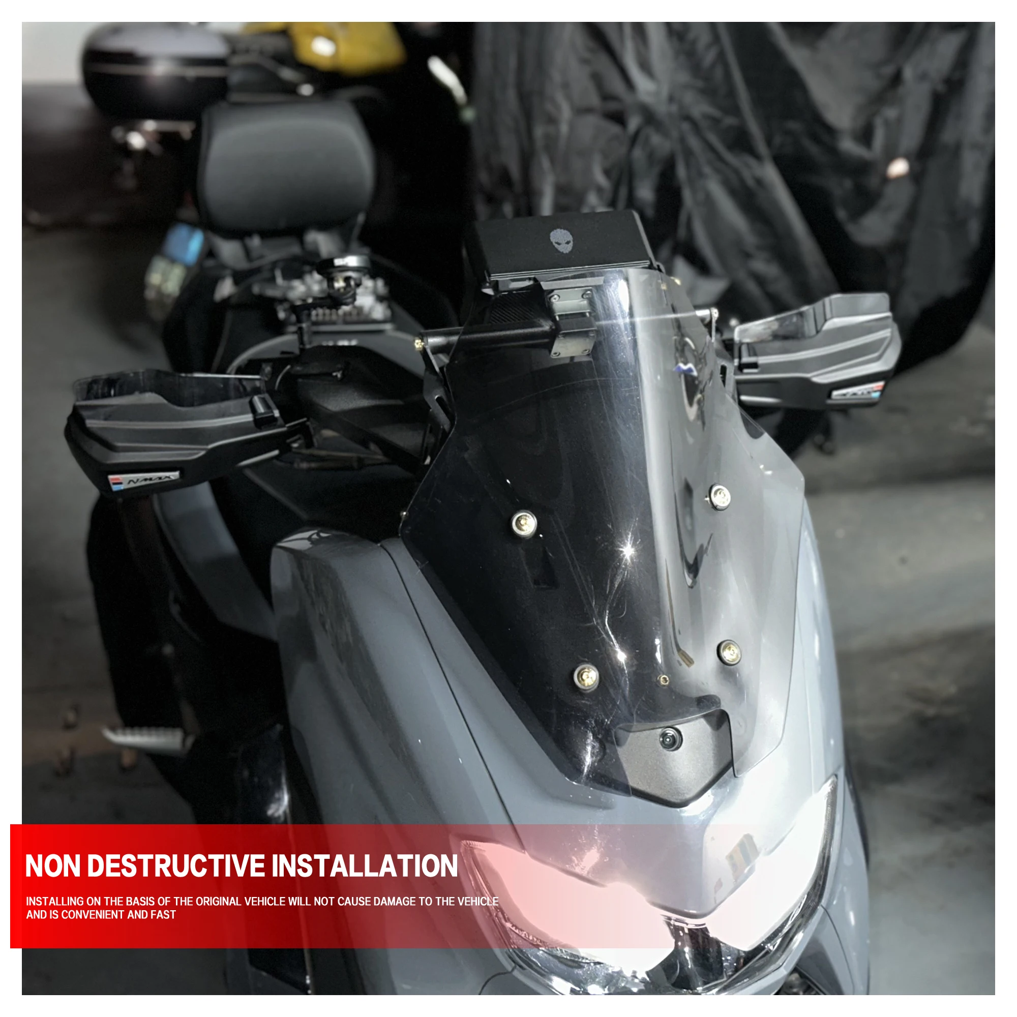 Фото ДЛЯ YAMAHA NMAX155 NMAX160 2015-2025 мотоциклетная защита лобового стекла, защита рук, защита рук NMAX, поручни №3