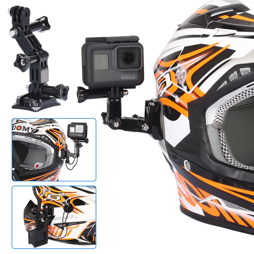 Кронштейн для ремня на шлем GoPro Hero 10 9 8 7 6 5 4 Yi Osmo Action Camera Mount Full Face аксессуар |