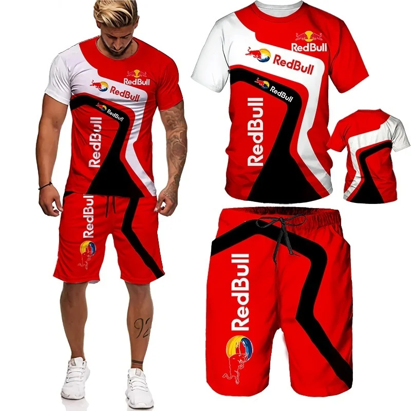 

New 3D Printed Oversized T-shirt Shorts Set For Men Sports Jersey Punk Tops Suit Novelty Comfortable Breathable Leisure Clothes