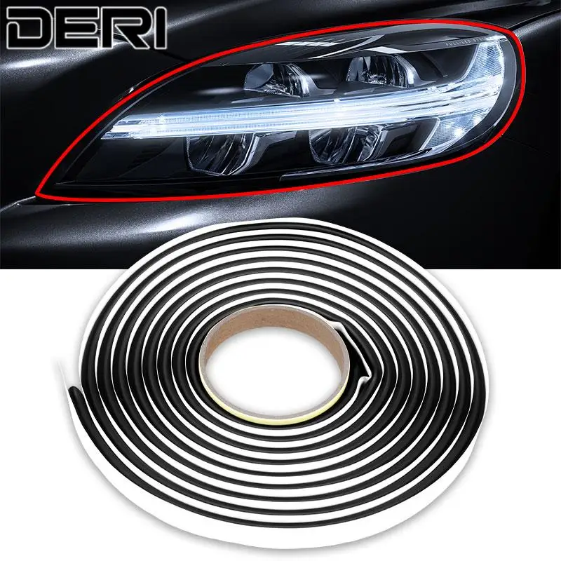 5 метров герметичный уплотнитель для фар со змеиной резинкой черная бутиловая