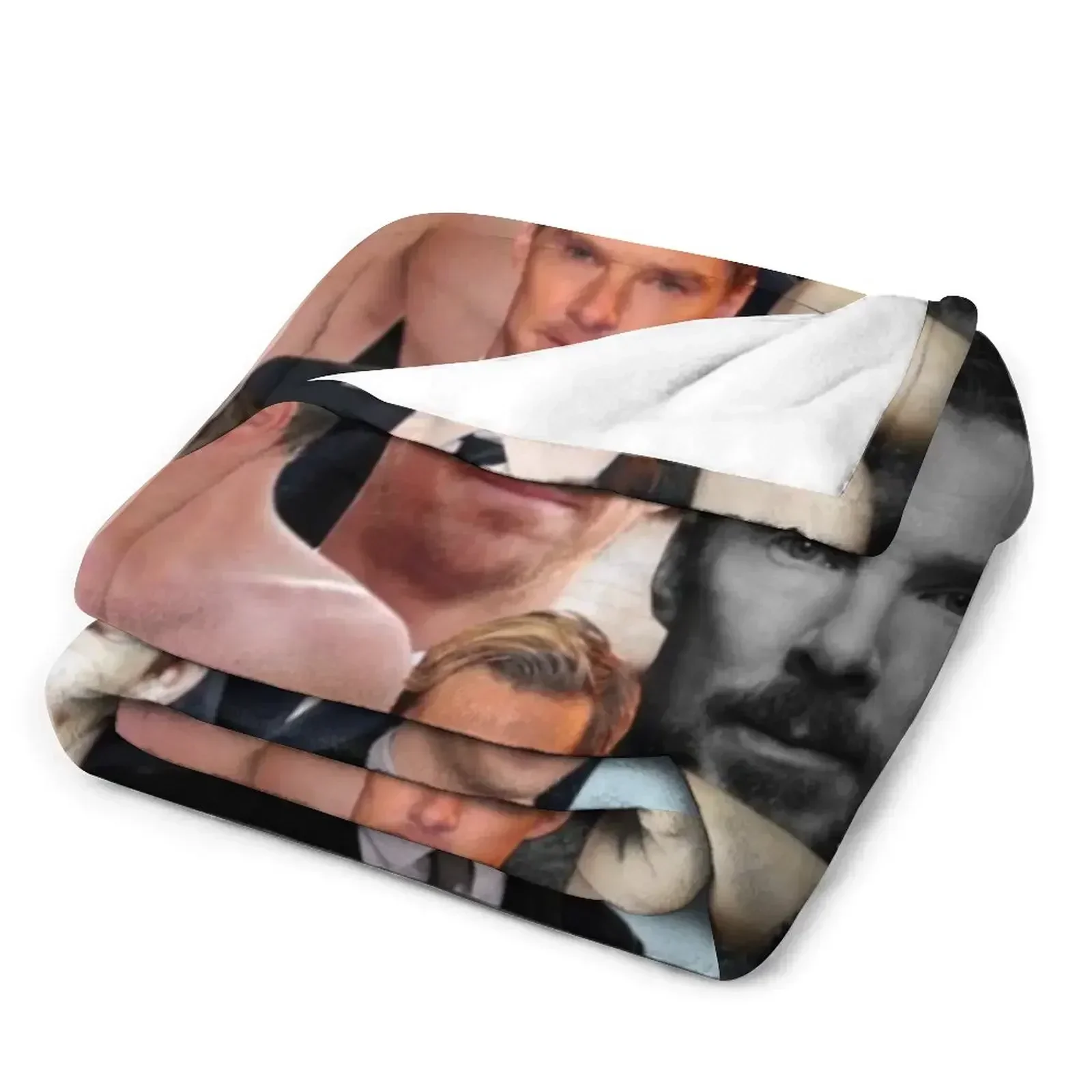 Фотоколлаж Бенедикт Камбербач Пледы Лохматое дизайнерское одеяло на зиму Очень