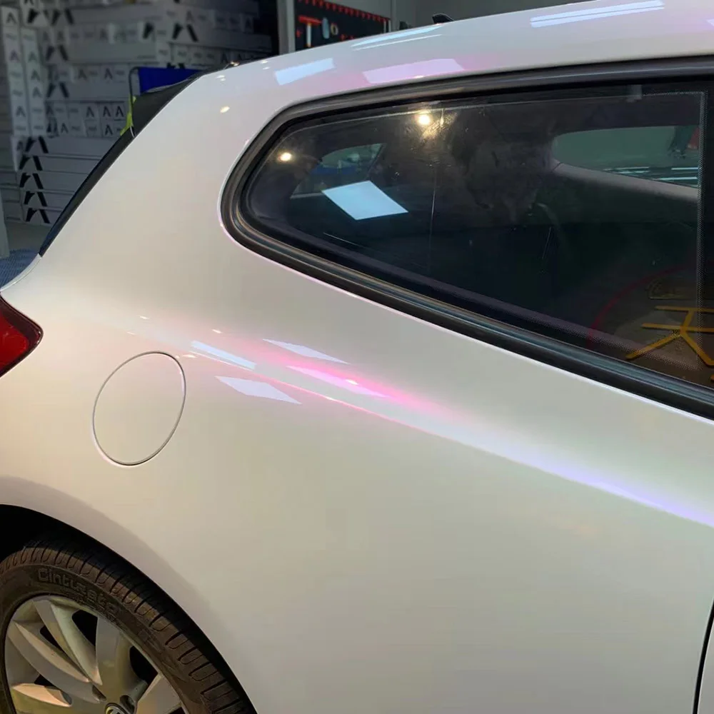 Белая фотоблестящая Защитная пленка для автомобиля виниловая