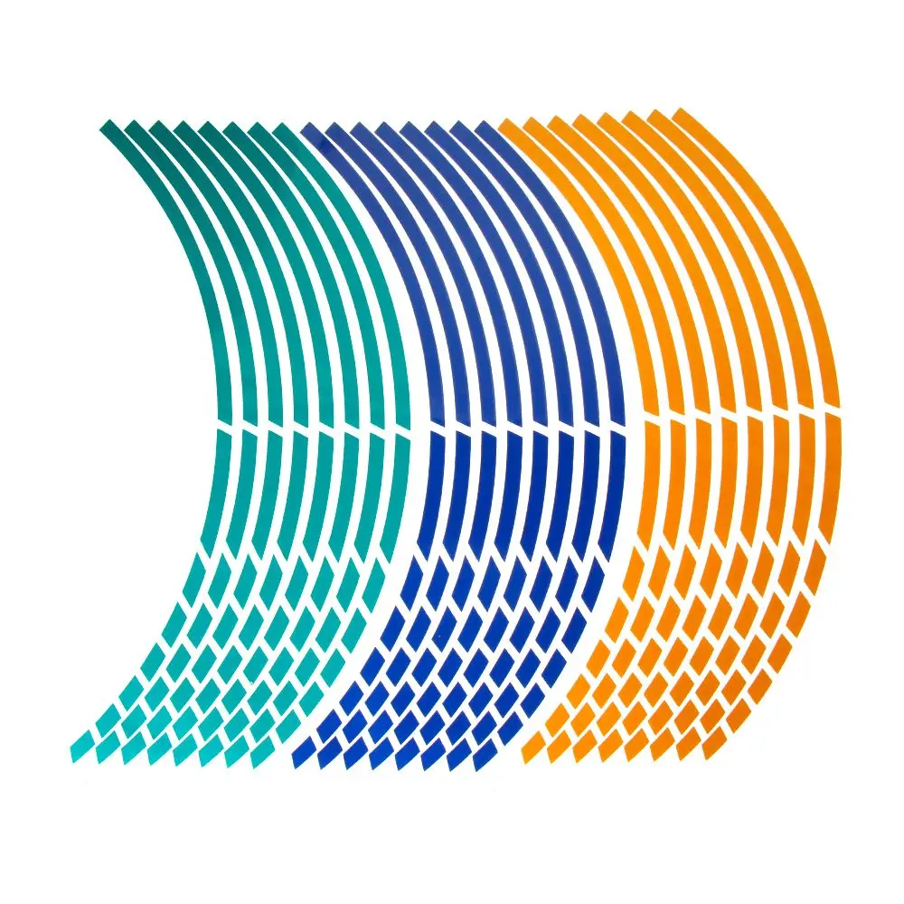 Новые аксессуары украшение колес наклейки на мотоцикл светоотражающая лента для