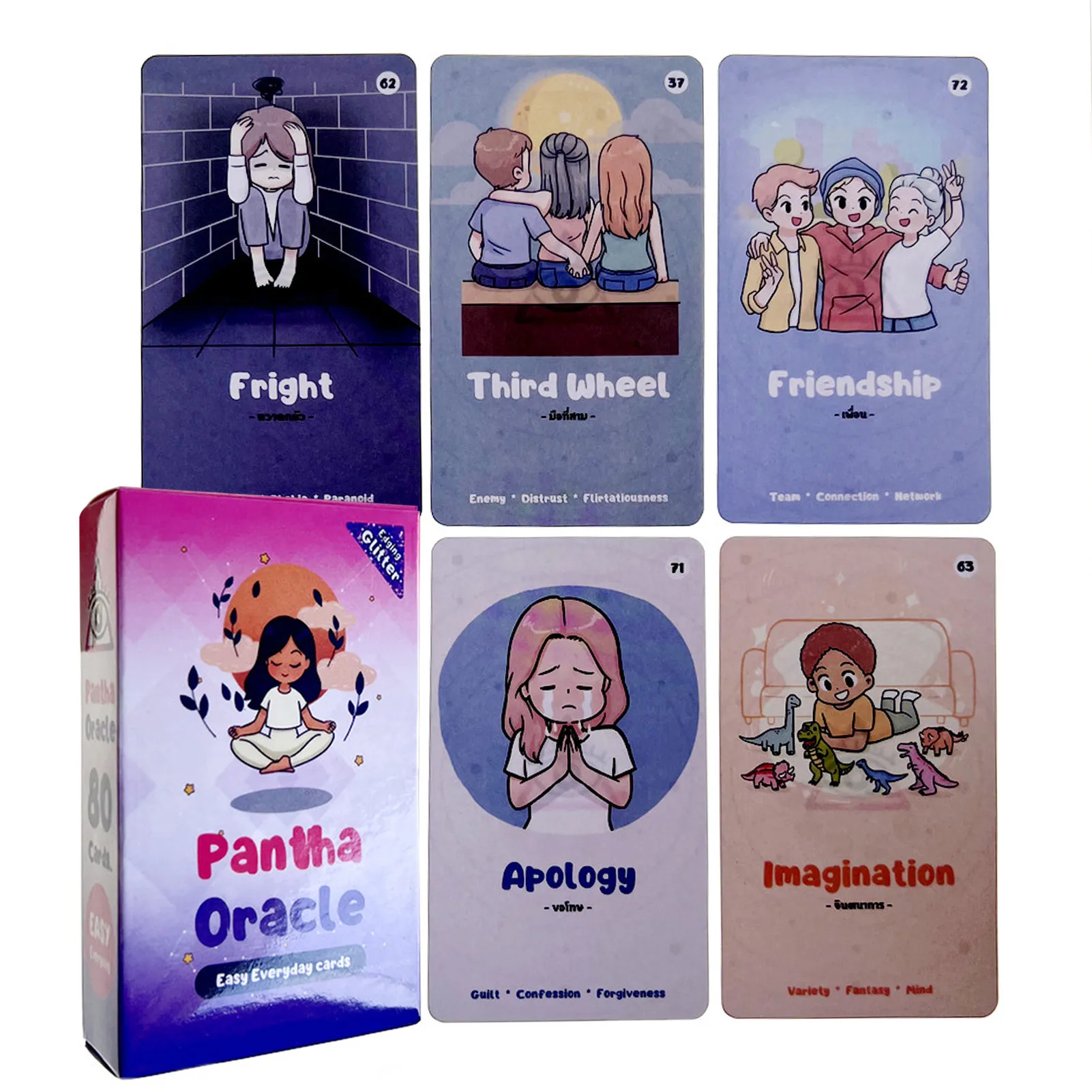 

Pantha Oracle Mysterious Divination Tarot Oracle Card Little Girl Tarot Cards Decks Board Game English Tarot Card Deck