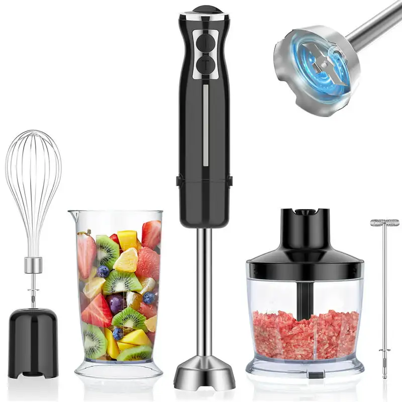 

Immersion Hand Blender, 12 Speed Stick Blender for Smoothies, Infant Food, Sauces, Soups, Puree