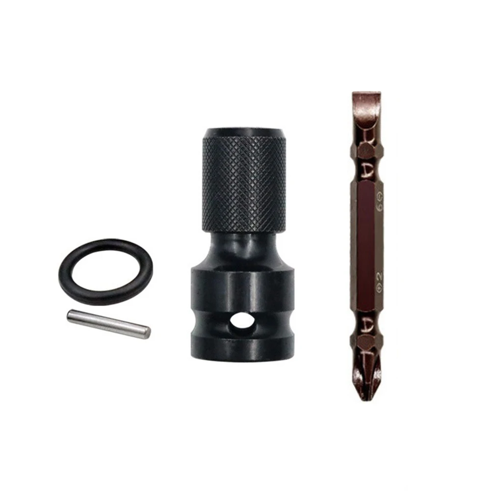 

1/2 Square Drive To 1/4 Hex Shank Socket Converter Adapter With Screwdriver Bit Impact Wrench Socket Set Converter Hand Tools