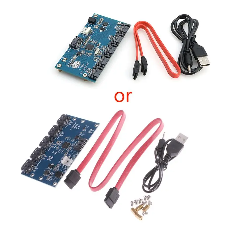 

PCIe Adapter 5 Port Controller Expansion Card for Bitcoin Mining