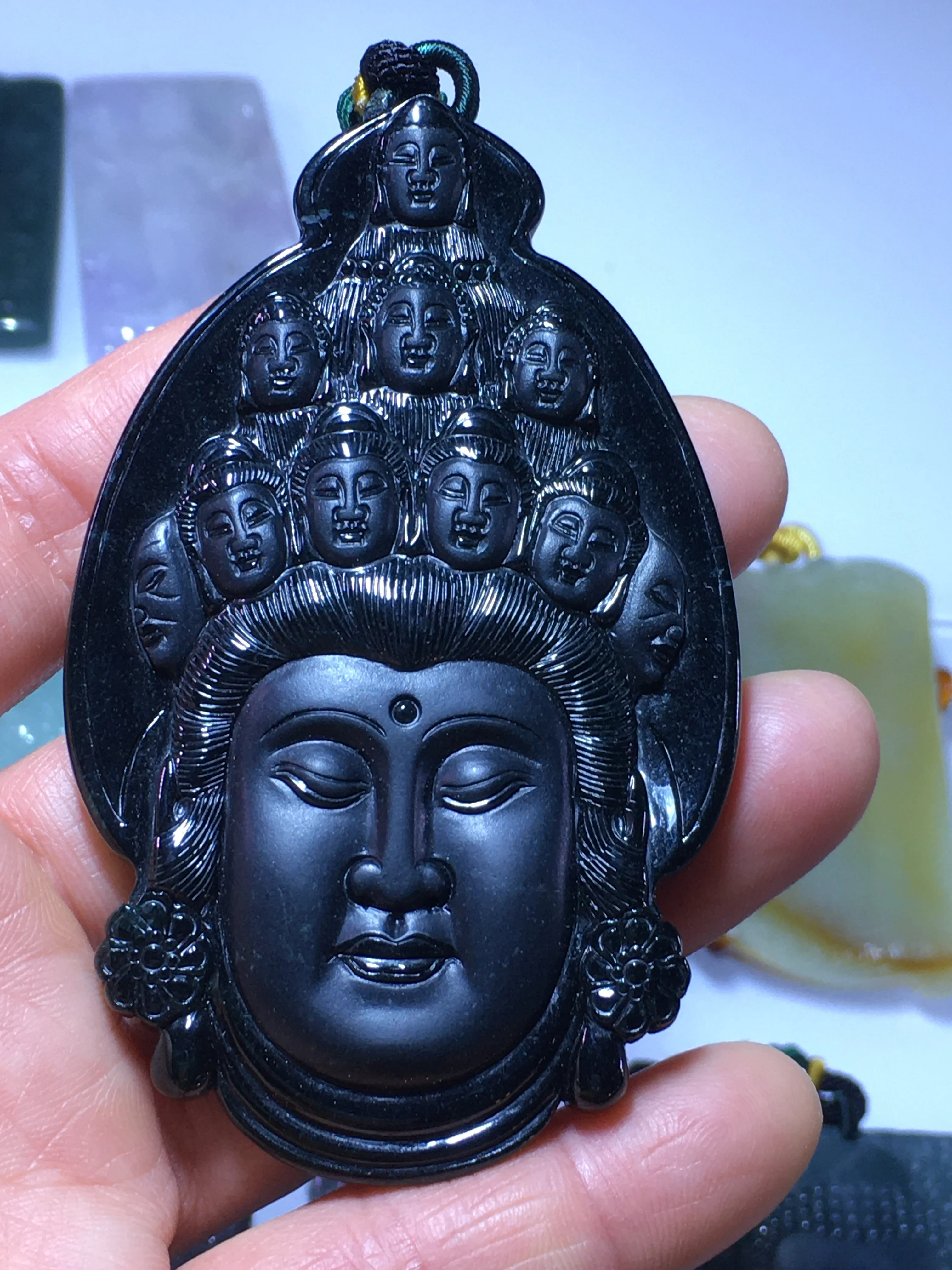 

Natural A Myanmar jade 7A Handcarved jade Buddha pendant jade necklace pendants jewelry jade necklaces women men