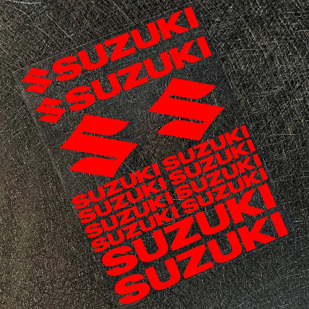 

Декоративная наклейка на мотоцикл для Suzuki, английская буквенная логотип, водостойкая светоотражающая наклейка, набор логотипов на бак, эмблема на шлем, виниловый комплект
