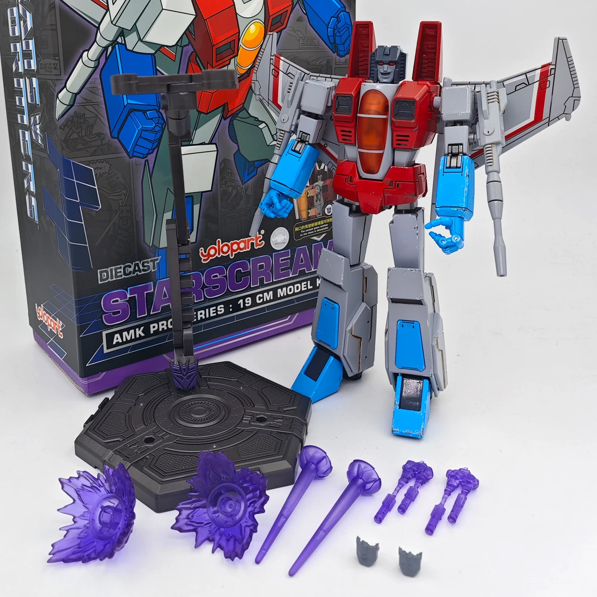Yolopark Transformers Starscream Generation One AMK PRO Series 19 см Модель Комплект Фигурка Игрушка