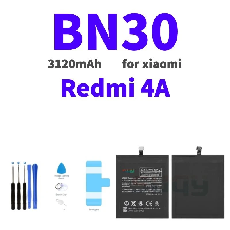 

Аккумулятор suqy BN30 для xiaomi redmi 4A, оригинальный сменный аккумулятор 3120 мАч для redmi 4A, аккумулятор для телефона redmi 4A