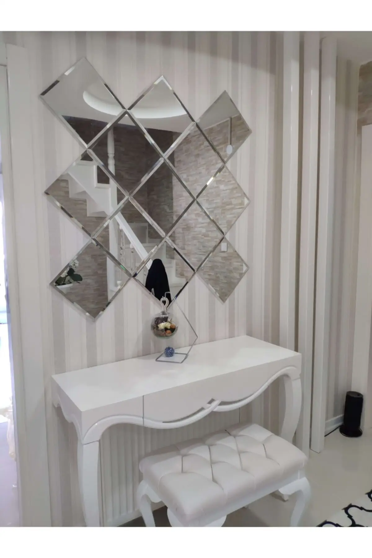 13 Peace 20 Cm Decorative Mirror Beveled Split Mirror Dresuar Console Wall Full Body Bedroom Length Living Room Home Turkey