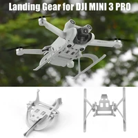 folding landing gear for dji mini 3 pro drone height extender long leg foot stand quick release gimbal protector accessory