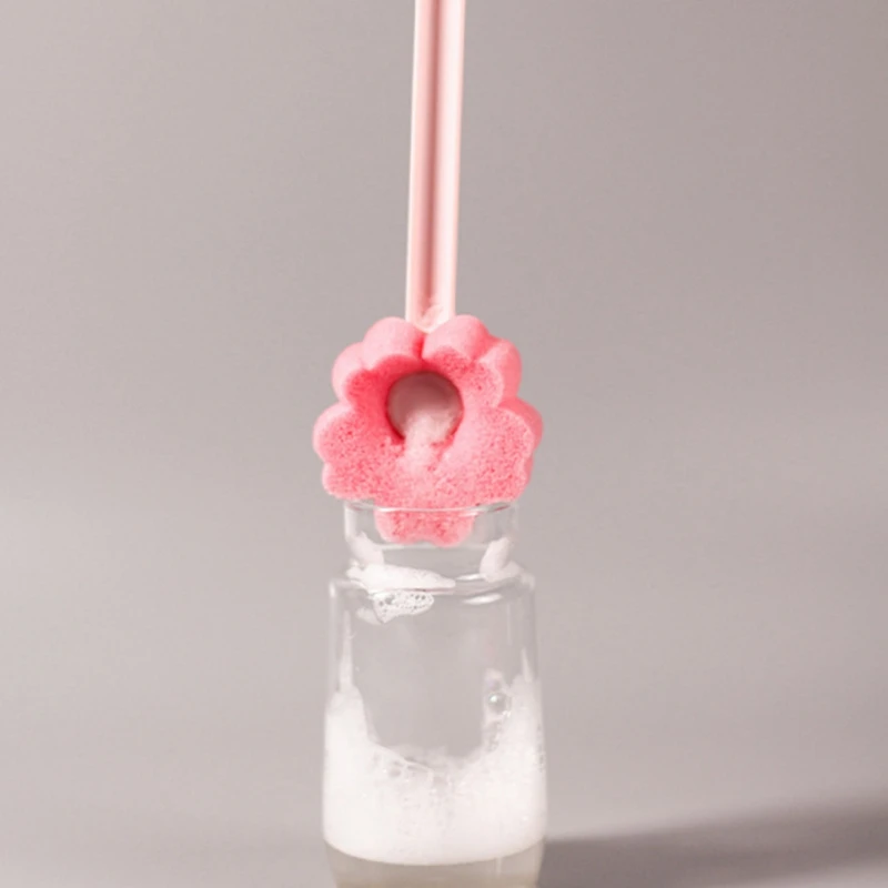 

Щетка-губка для чашек с водой, чайных пятен, маленькая щетка-губка, щетка для чашек, щетка для очистки домашней бутылки с длинной ручкой, губк...