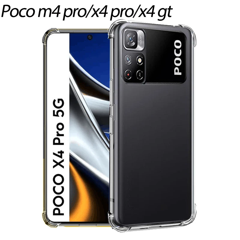 

Case for xiaomi poco x4 pro 5g, x4pro Phone Cases x4gt xiomi poco m4 poco x4 gt Shockproof Silicone Cover pocco x4 pro gt Case