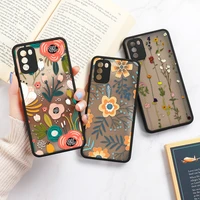 vintage flower case for iphone 11 12 13 pro max funda iphone 7 8 plus se 2 3 6 6s x xs max xr 13 mini 11pro 12 case shockproof